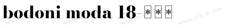 bodoni moda 18字体转换